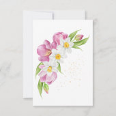 Lente Kleurrijke Bloem Kinderen Verjaardag Bedankkaart (Achterkant)