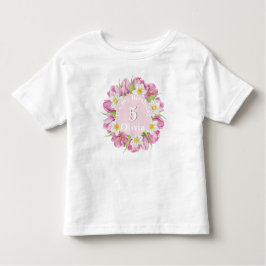 Lente Kleurrijke Bloem Kinderen Verjaardag Kinder Shirts