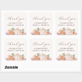 Lente Kleurrijke Bloemen Romantische Bruidsfeest Vierkante Sticker (Vel)