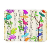 Lente kleurrijke muziekvogels Magnet Gift Magneet (Horizontaal)