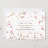 Lente Knoppen Trouwkaart Verzoekkaart Kaart (Voorkant)