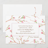 Lente Knoppen Trouwkaart Verzoekkaart Kaart (Voorkant / Achterkant)