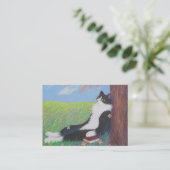 Lente komt op laatste visitekaartje (Staand voorkant)