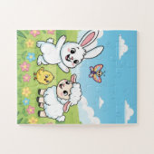 Lente Konijn Kids Puzzel | Konijn Lam Kuiken Educa (Horizontaal)