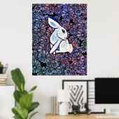 Lente Konijn Konijn Pasen Ostara Poster (Thuiskantoor)