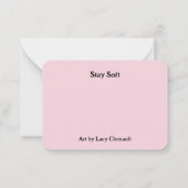 Lente Konijn Paashaas Ostara Notitiekaartje (Achterkant)