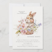 Lente Konijn | Pasen | Eierenjacht | Baby | Brunch Kaart (Voorkant)