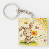 Lente Konijn Sleutelhanger (Voorkant)
