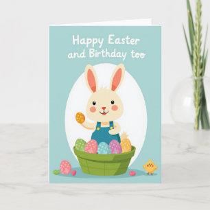 Lente Konijn Viering Kaart