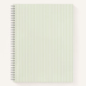 Lente kraan Stripe Light Soft Green Notitieboek (Voorkant)