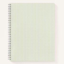 Lente kraan Stripe Light Soft Green Notitieboek