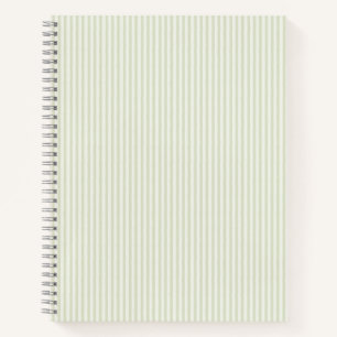 Lente kraan Stripe Light Soft Green Notitieboek