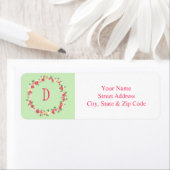 Lente krans adreslabel etiket (Insitu)