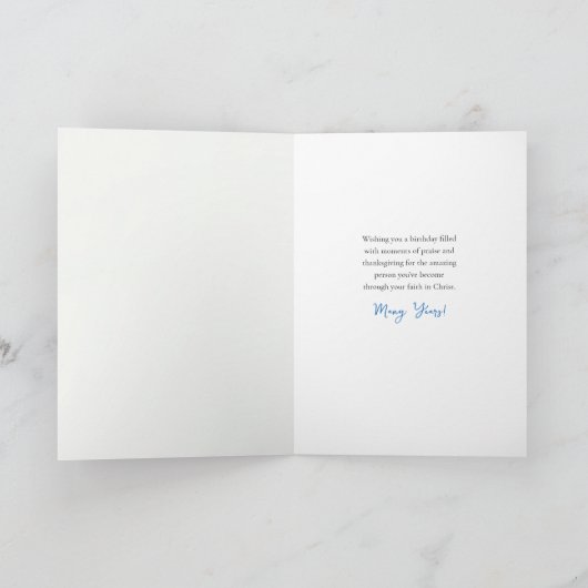 Lente Krans Gods zegen Orthodoxe Verjaardag Kaart (Binnen)