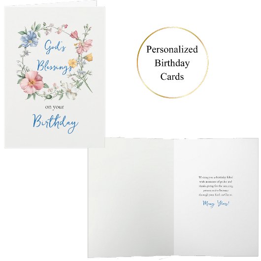 Lente Krans Gods zegen Orthodoxe Verjaardag Kaart