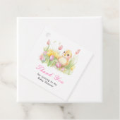 Lente Kuiken Baby Shower Bedankjes Labels (In situ)