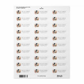 Lente Kuiken Kitten Bloemen Retouradres Label (Full Sheet)