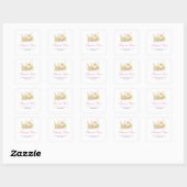 Lente Kuiken Pasen Brunch Vierkante Sticker (Vel)