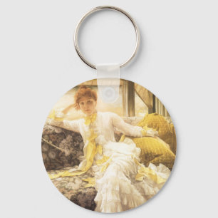 Lente (Kust) door James Tissot, Vintage Portret Sleutelhanger