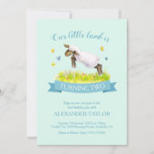 Lente lammetje overslaan schattige 2e verjaardag u kaart (Voorkant)