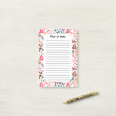 Lente Land Flowers Meadow Post-it® Notes (Op bureau)