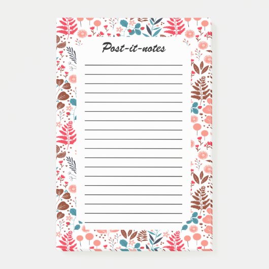 Lente Land Flowers Meadow Post-it® Notes (Voorkant)