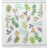 Lente Land Waterverf Botanische Douchegordijn (Voorkant)