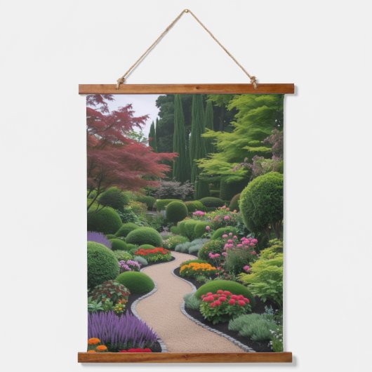 Lente landschap hangend wandkleed (Voorkant)