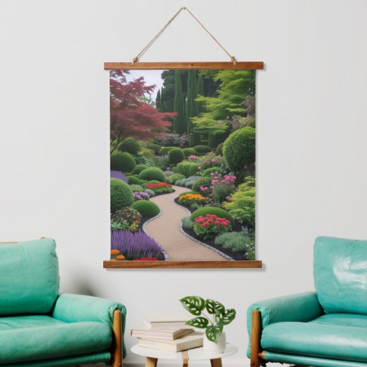 Lente landschap hangend wandkleed (Woonkamer)
