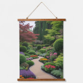 Lente landschap hangend wandkleed (Voorkant)