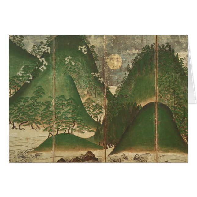 Lente landschap met zon (Voorkant Horizontaal)