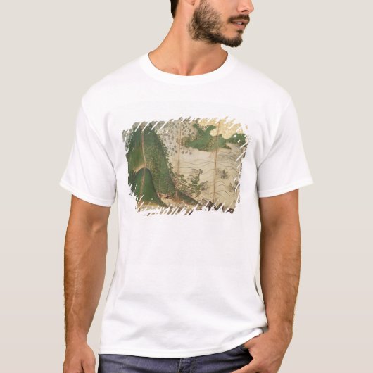 Lente landschap met zon t-shirt (Voorkant)