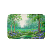 Lente landschap olieverfschilderij, bos. badmat (Voorkant)