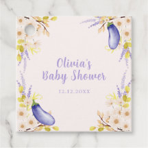 Lente Lavendel Madeliefje Bloemige Aubergine Baby 