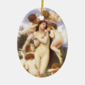 Lente (Le Printemps) door Bouguereau Keramisch Ornament (Voorkant)