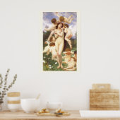 Lente (Le Printemps) door Bouguereau Poster (Keuken)