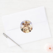Lente (Le Printemps) door Bouguereau Ronde Sticker (Envelop)