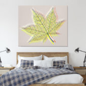 Lente Leaf Canvas Afdruk (Insitu (Slaapkamer))