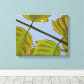 Lente lederen omgepakt Canvas Afdruk (Insitu (Houten vloer))
