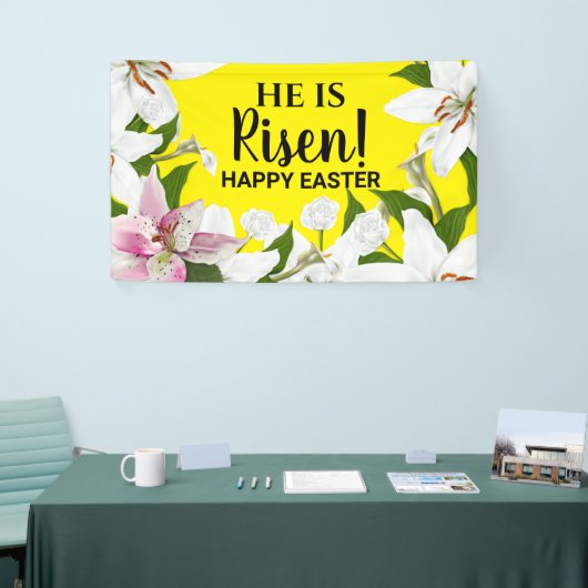 Lente Lelie Pasen Spandoek (Beurs)