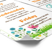 Lente Leraar en Personeel Waardering Flyer Poster (Hoek)