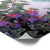 Lente levende vogels poster (Hoek)