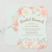 Lente Licht Bloemen Bruids Brunch Uitnodiging (Voorkant / Achterkant)