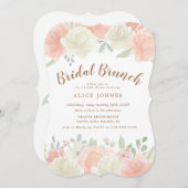 Lente Licht Bloemen Bruids Brunch Uitnodiging (Voorkant / Achterkant)