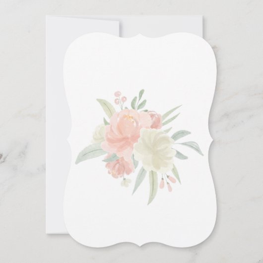 Lente Licht Bloemen Bruids Brunch Uitnodiging (Achterkant)