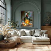 Lente Licht in een Fles - Gloeiende Bloemenparfum Canvas Afdruk