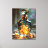 Lente Licht in een Fles - Gloeiende Bloemenparfum Canvas Afdruk (Voorkant)