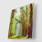 Lente lichte wandklok (Hoek)