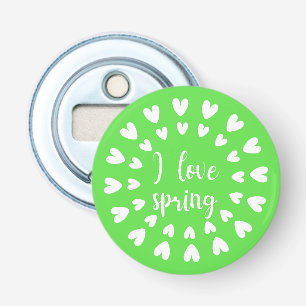 Lente liefde, kleine harten button flesopener