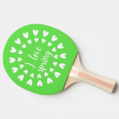 Lente liefde, kleine harten tafeltennisbatje (Zijkant)